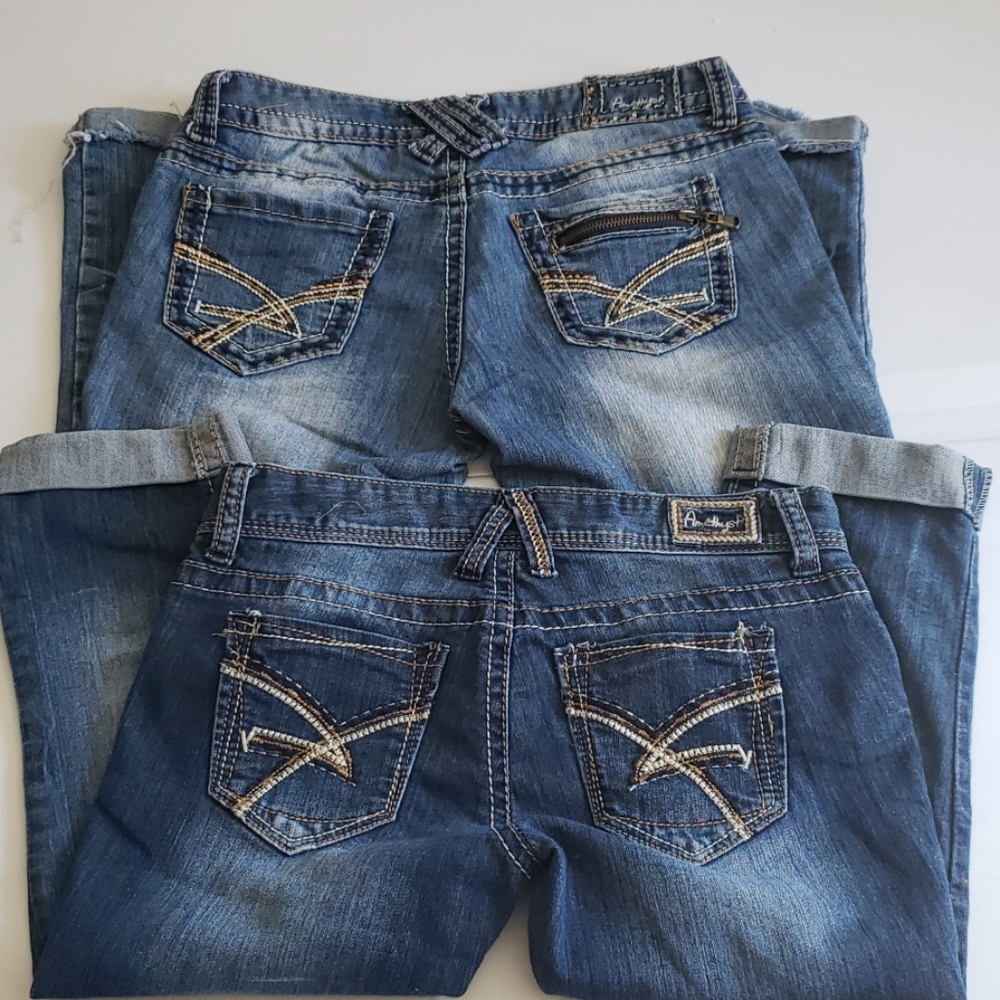 2 pair Amethyst Jean Capris Size ***5***